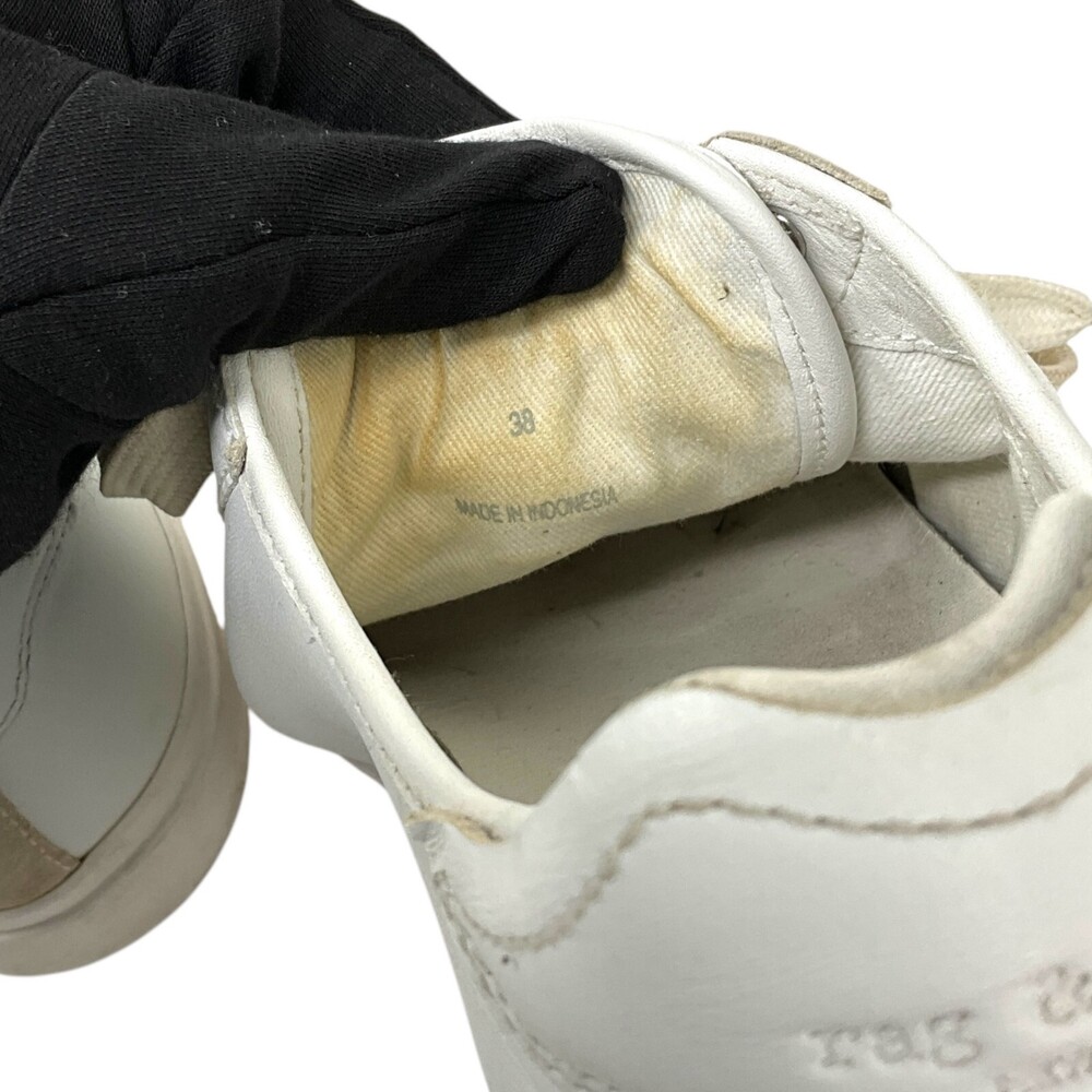 rag & bone Army Low Sneakers White EUR Size 38 US 8 Casual Lace Up Leather - Picture 12 of 12